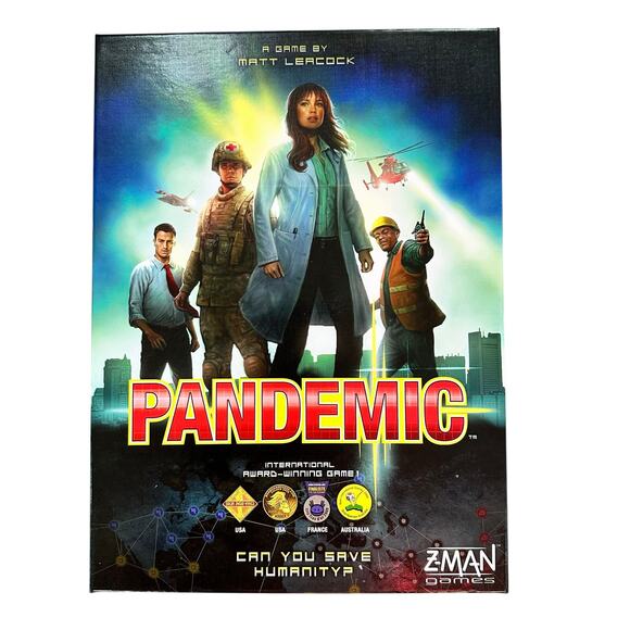 Pandemic Board Game Z-Man 2-4 Player Strategy Survival Strategic Cooperative - Picture 1 of 15